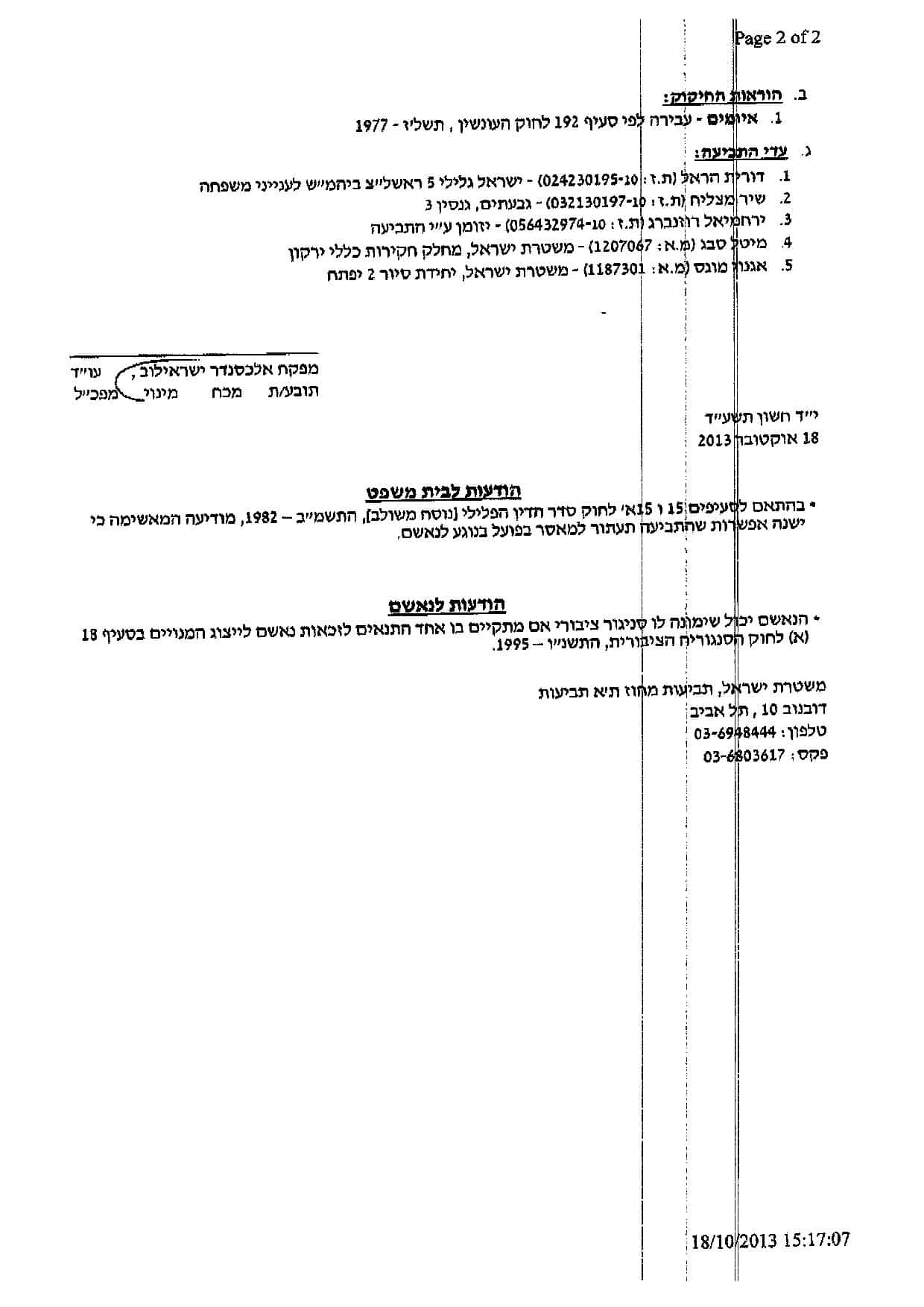 תב אישום שתפרה השופטת אילת גולן תבורי לעוד אלון וולף שהתאבד בגללה 2.jpg