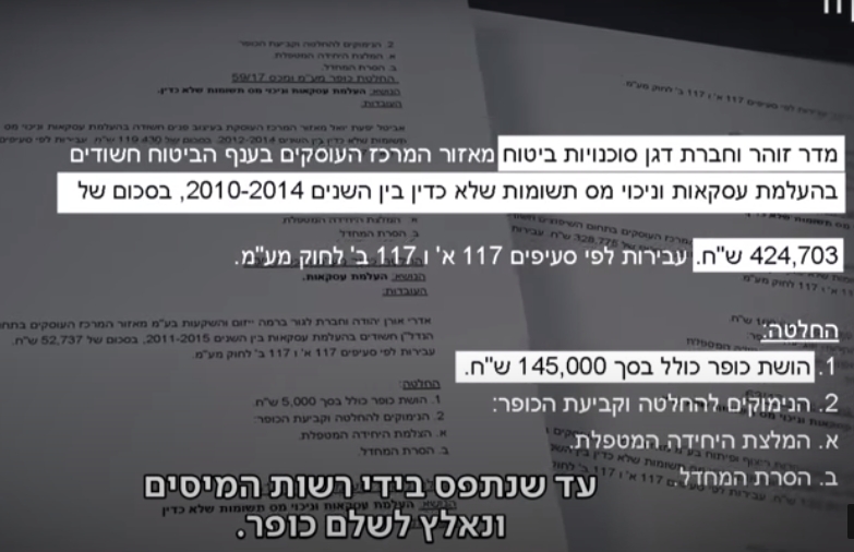 החלטת כופר זוהר מדר העלים מעמ ומס הכנסה