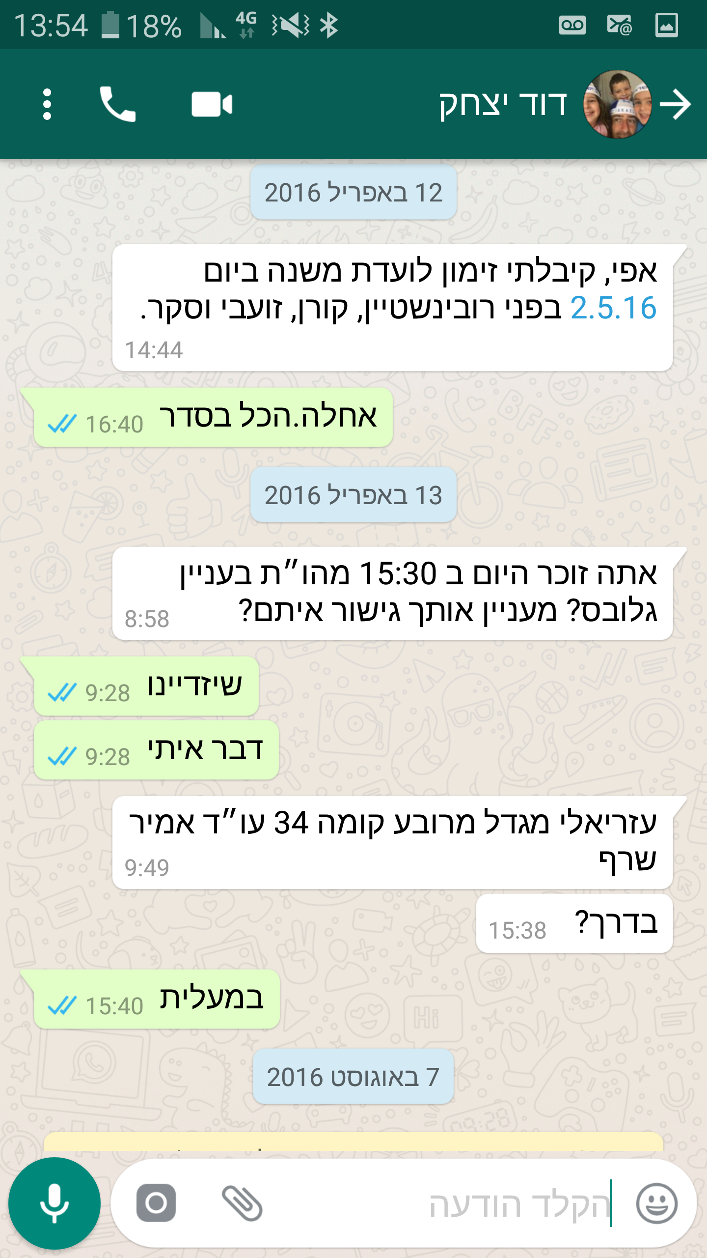 סמס דוד יצחק רוצה שאפי יסדר לו משרת שיפוט